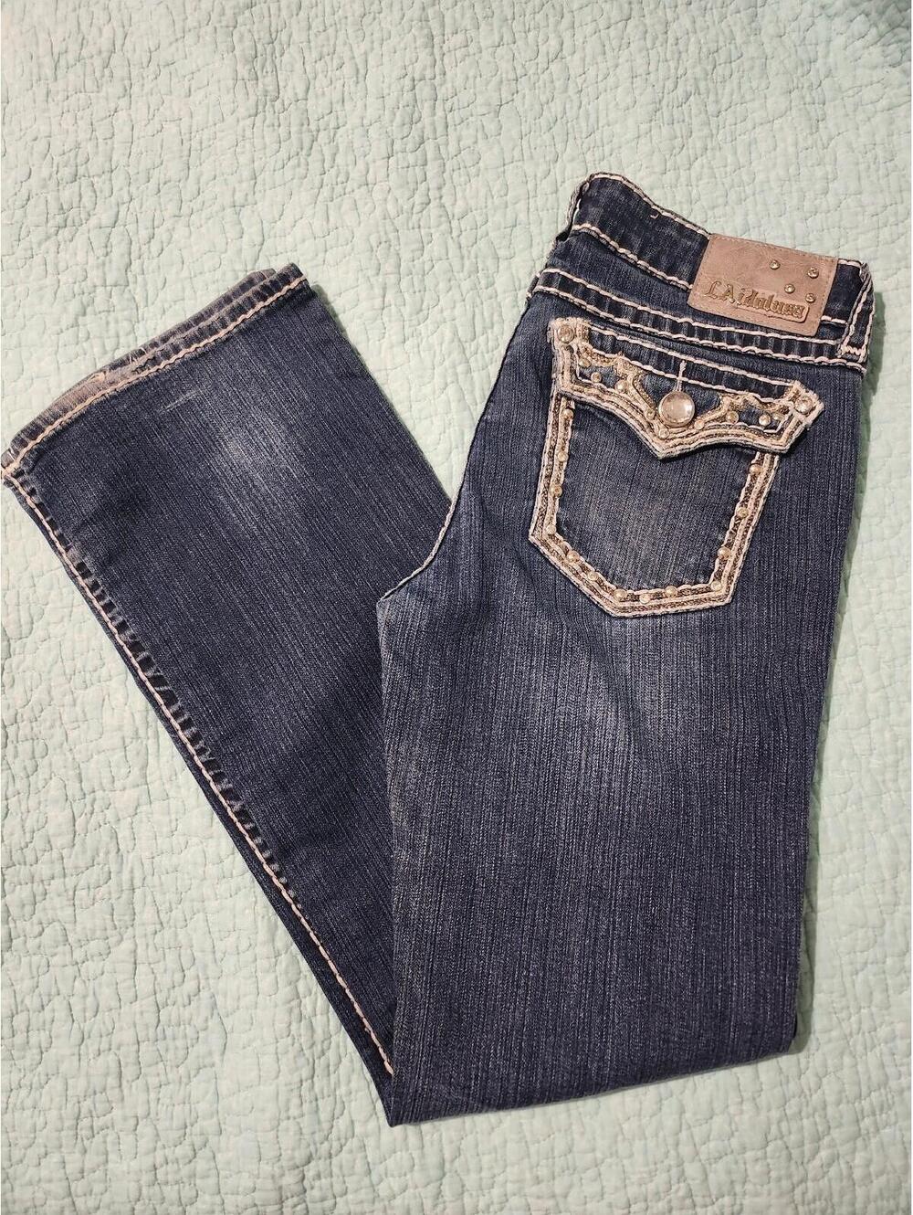LA idol size 13 jeans light wear on bottom cuffs